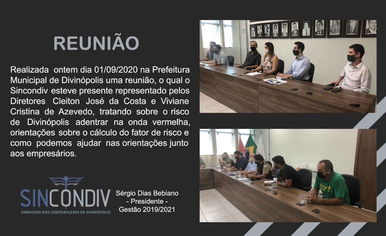 REUNIÃO NA PREFEITURA MUNICIPAL DE DIVINÓPOLIS